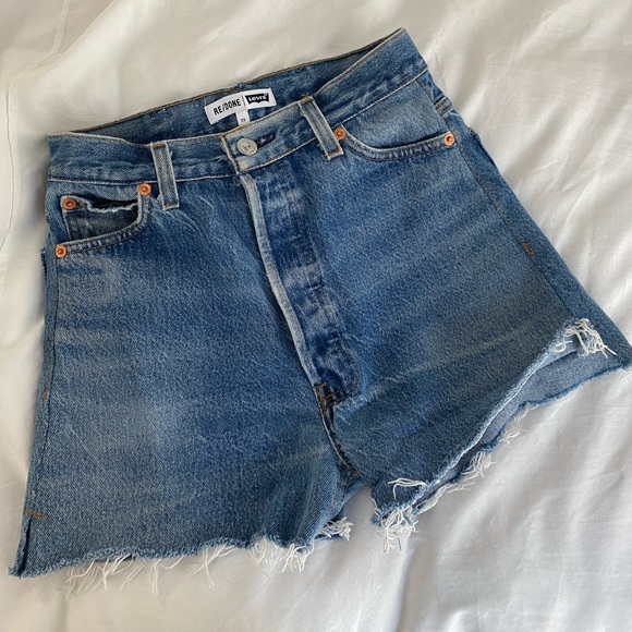 RE/DONE Levi’s Denim Cutoffs - Picture 1 of 5